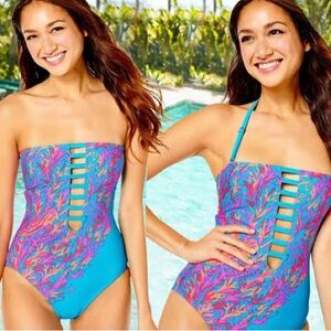 NWT Lilly Pulitzer Mermaid One Piece in Goddess at Sea Sz 10